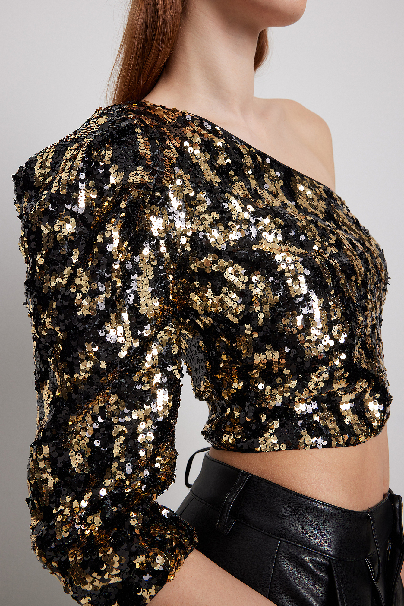 Black and best sale gold shimmer top