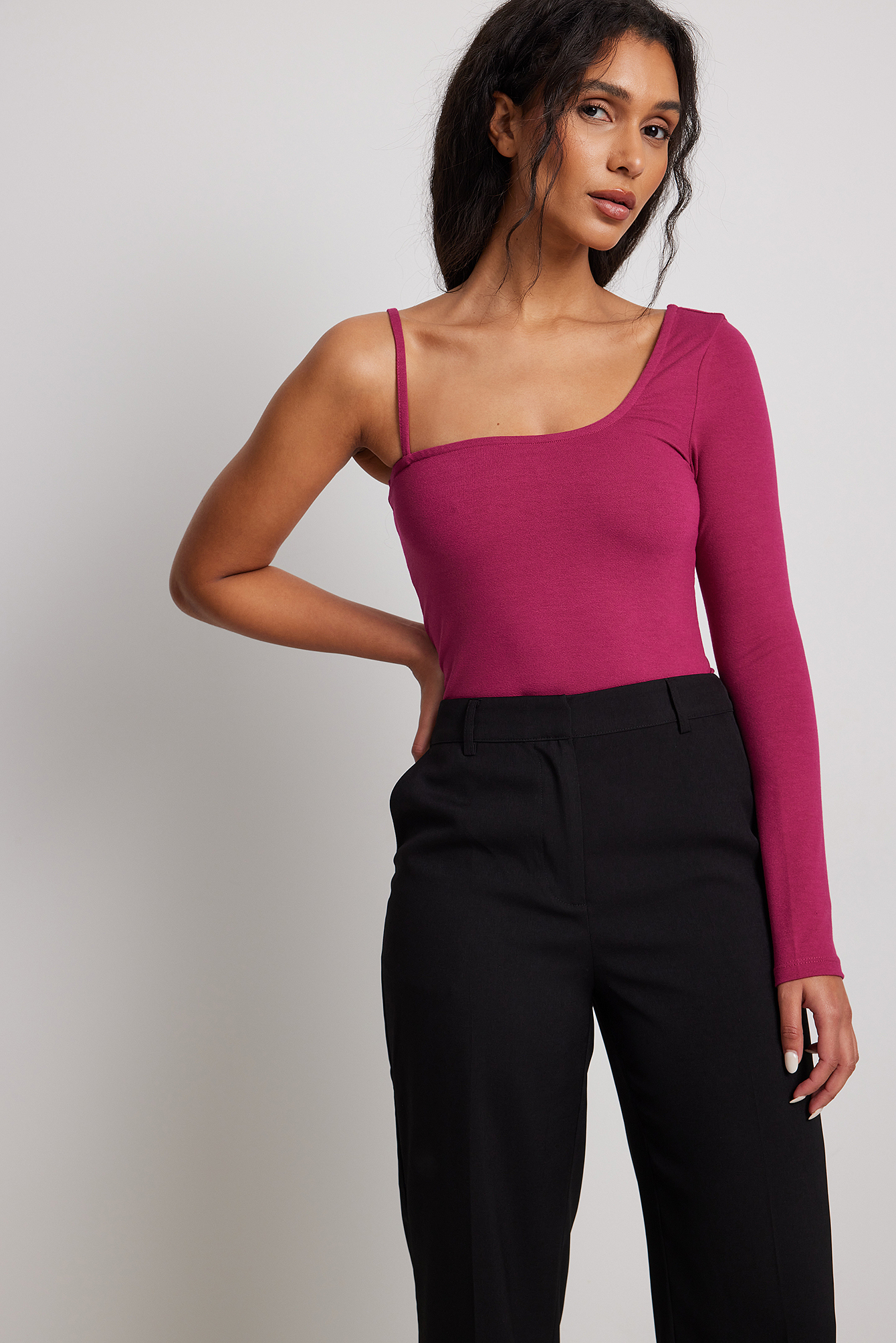 Womens Pink One Shoulder Tops | NA-KD