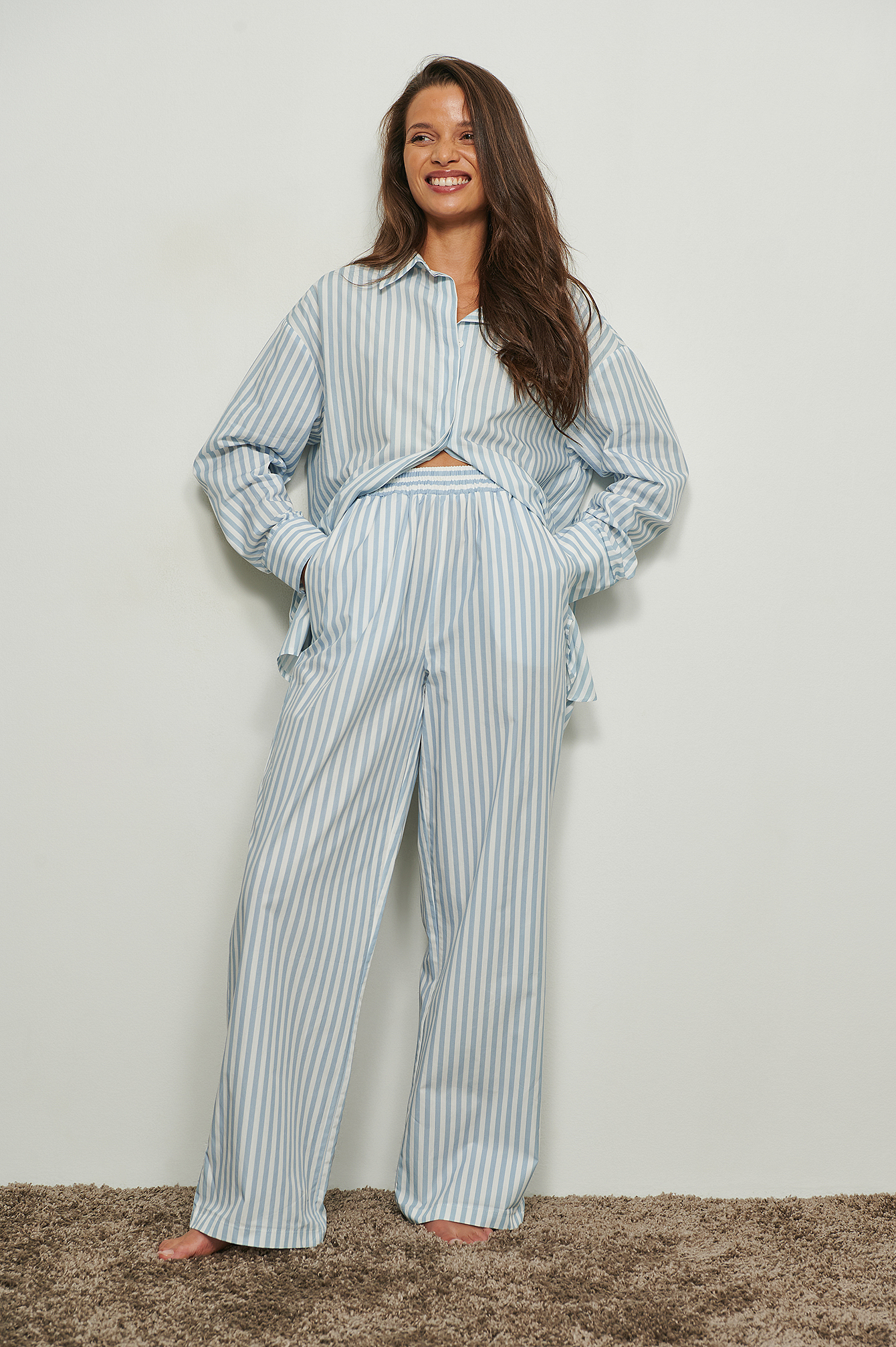 Striped clearance cotton pants