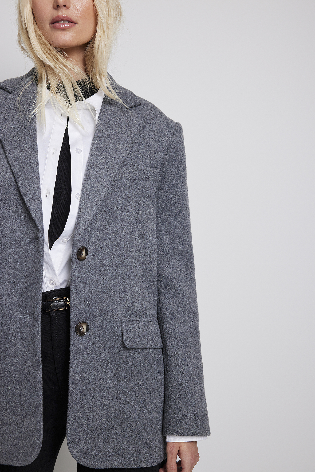 Gray wool blazer new arrivals