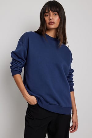 Navy Oversize-Sweatshirt