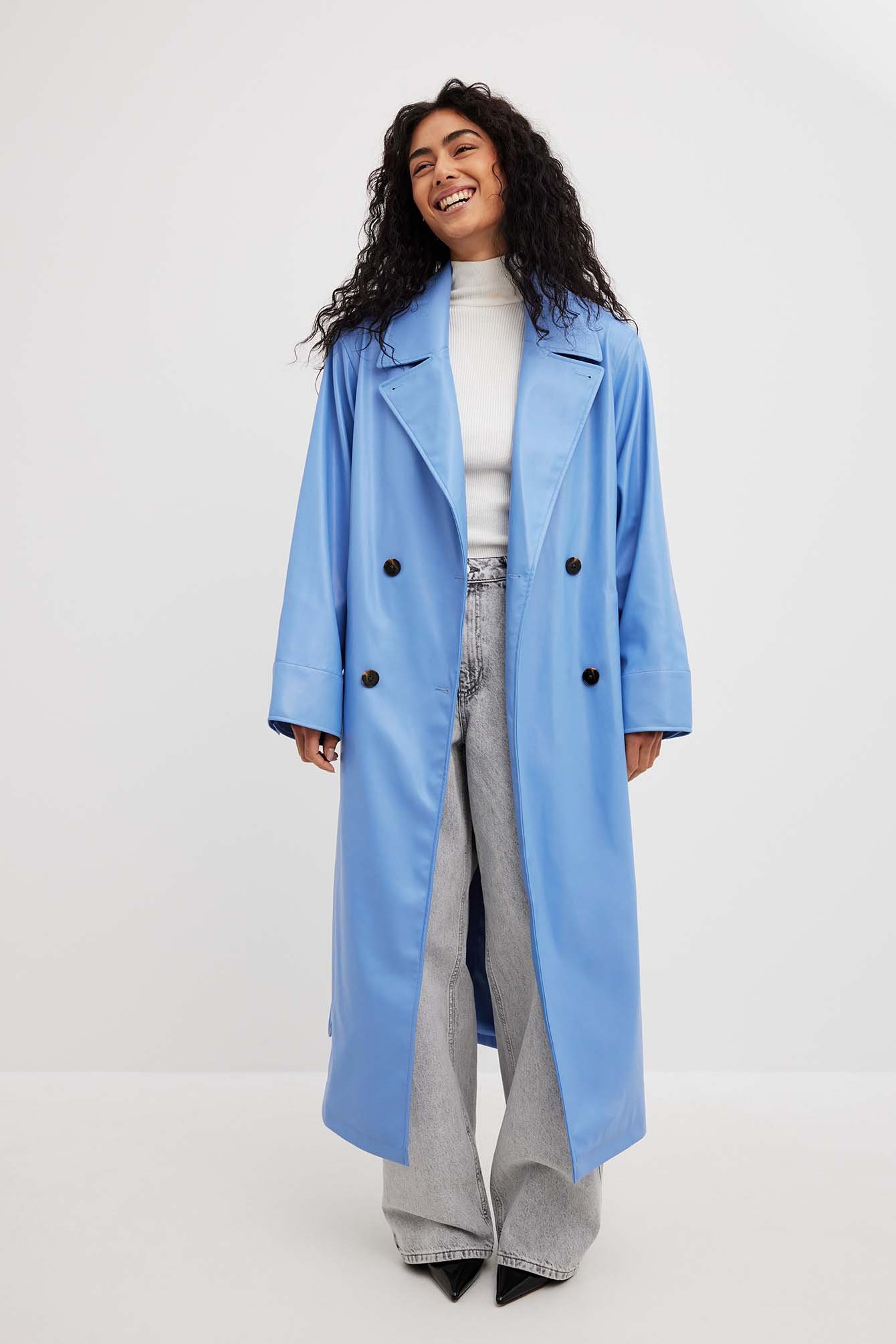 Trench bleu online