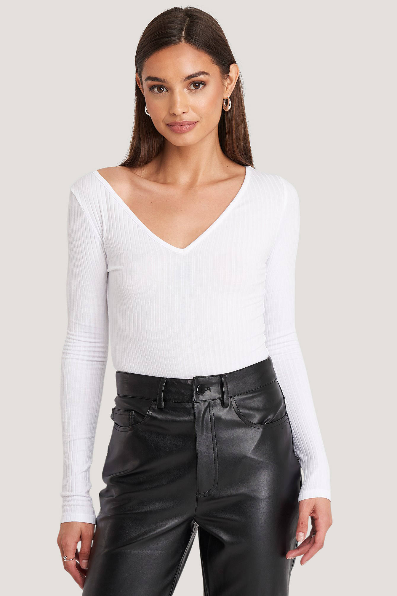 V neck deals long sleeve top