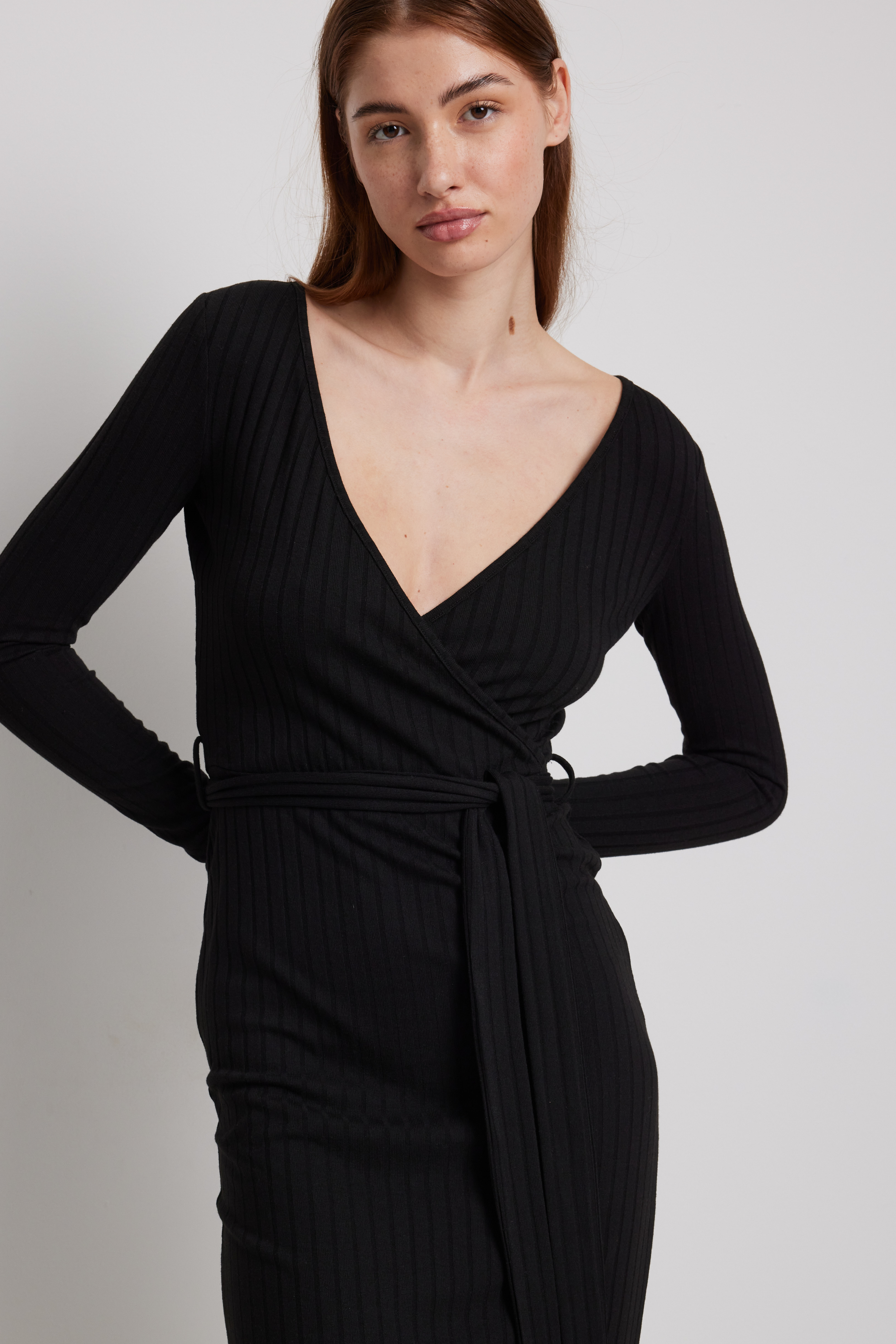 Womens Black Wrap Dresses | NA-KD