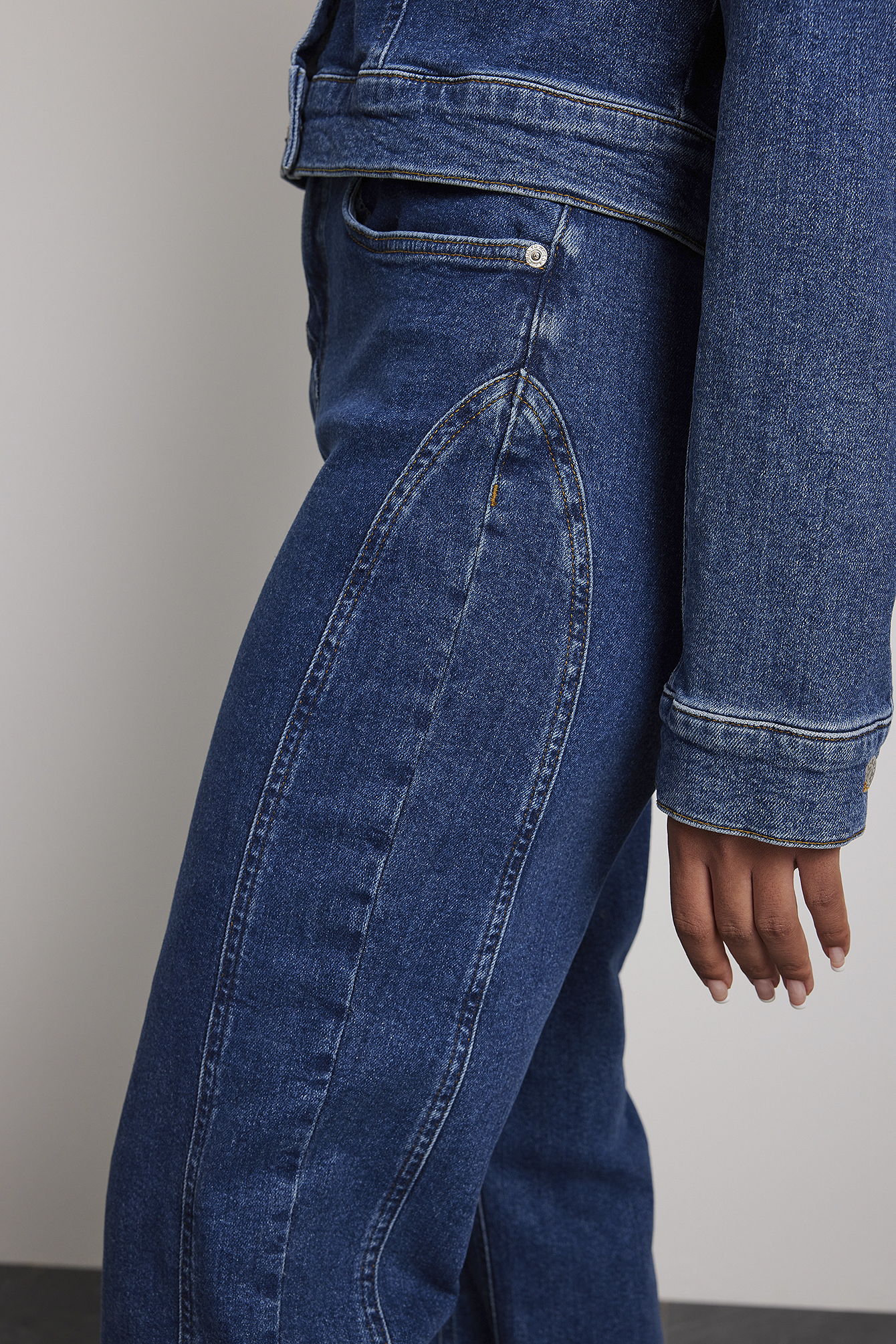 Seam Detail Denim Blue | NA-KD