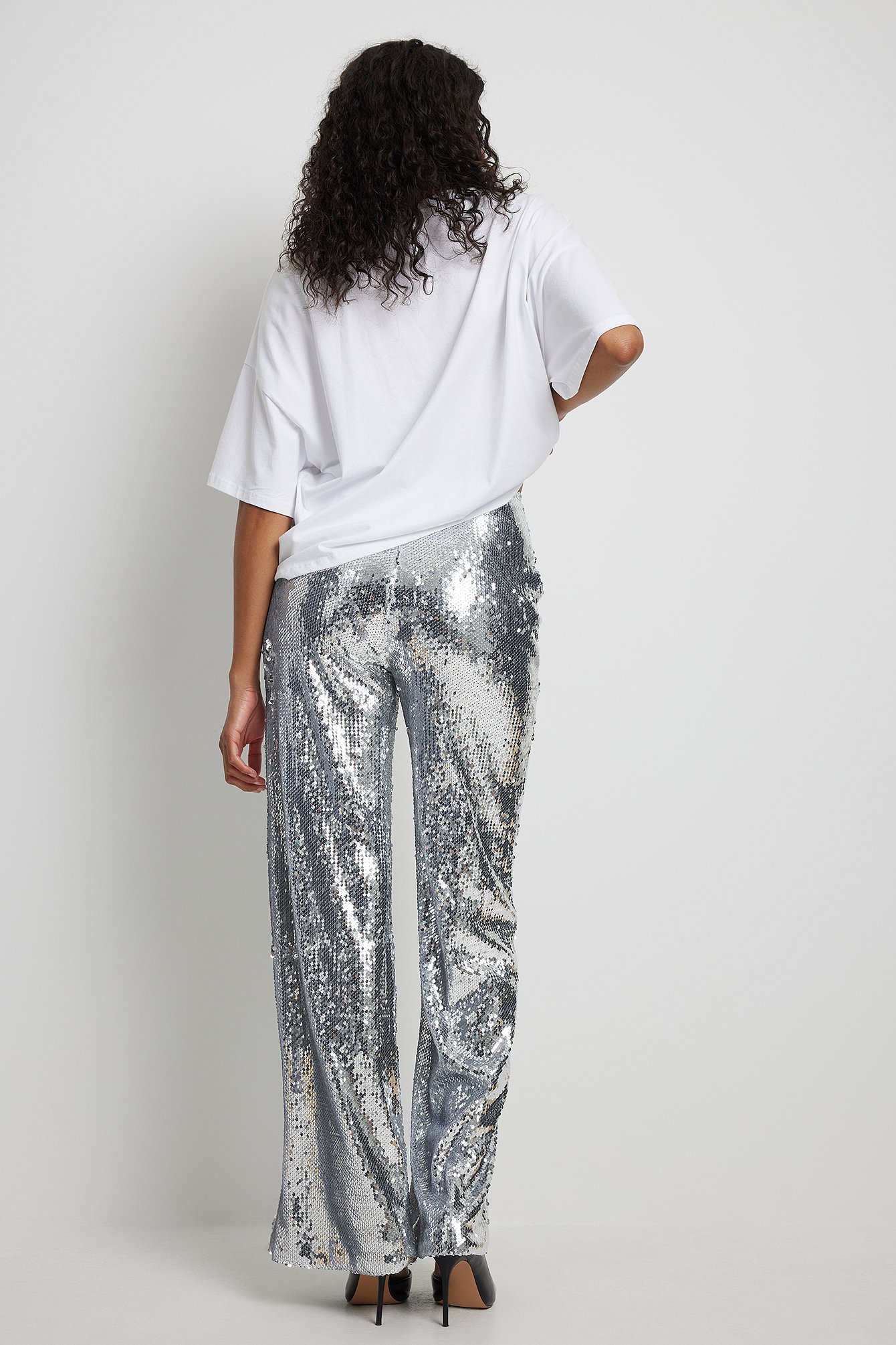 Buy Women's Silver Sequin Trousersleggings Online | Next UK