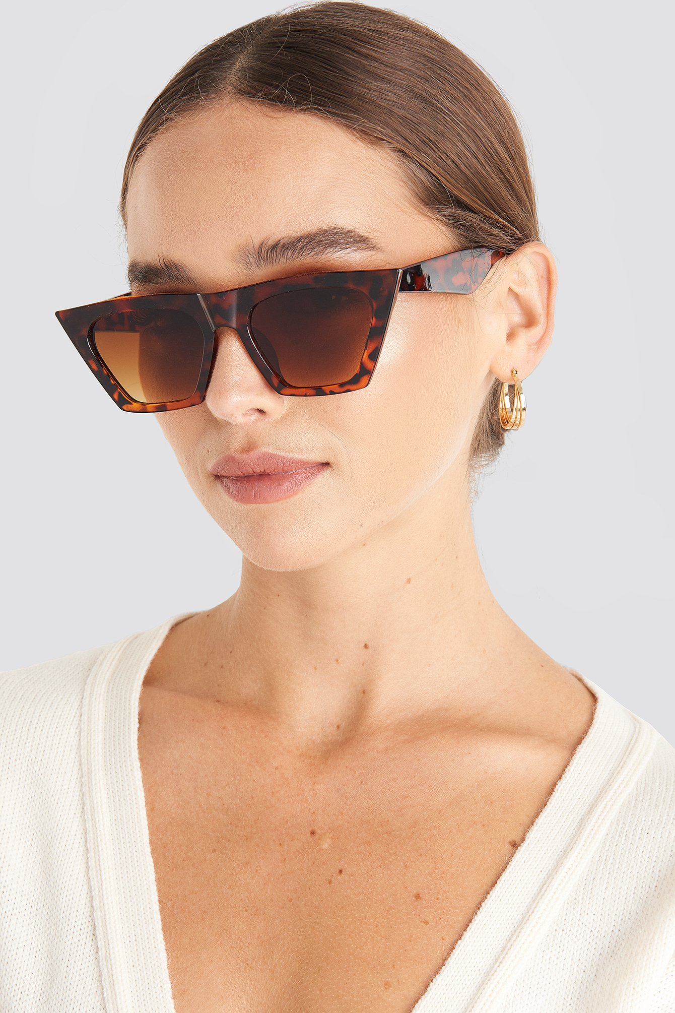 Cat eye sale sunglasses square