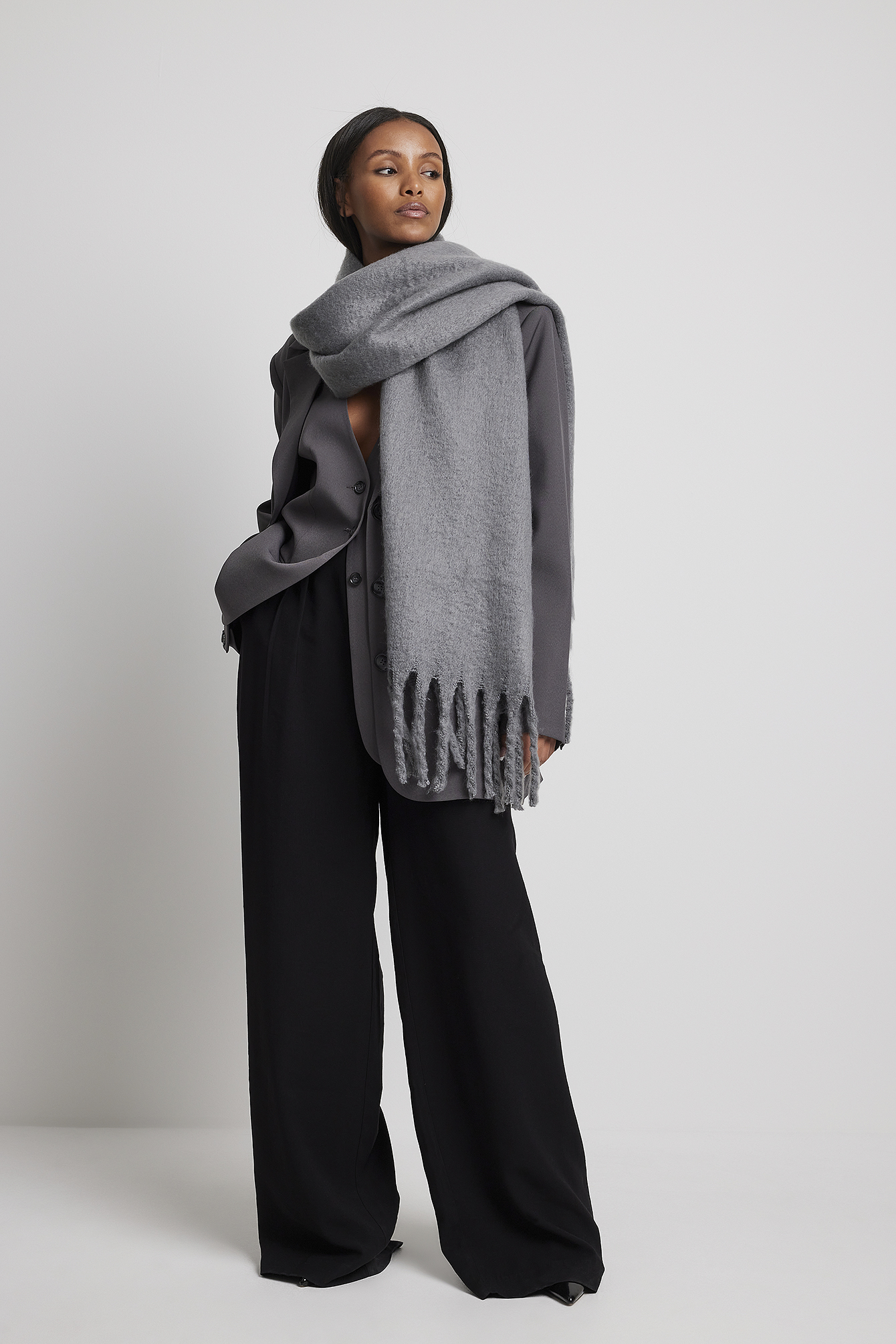 Gray scarf cheap