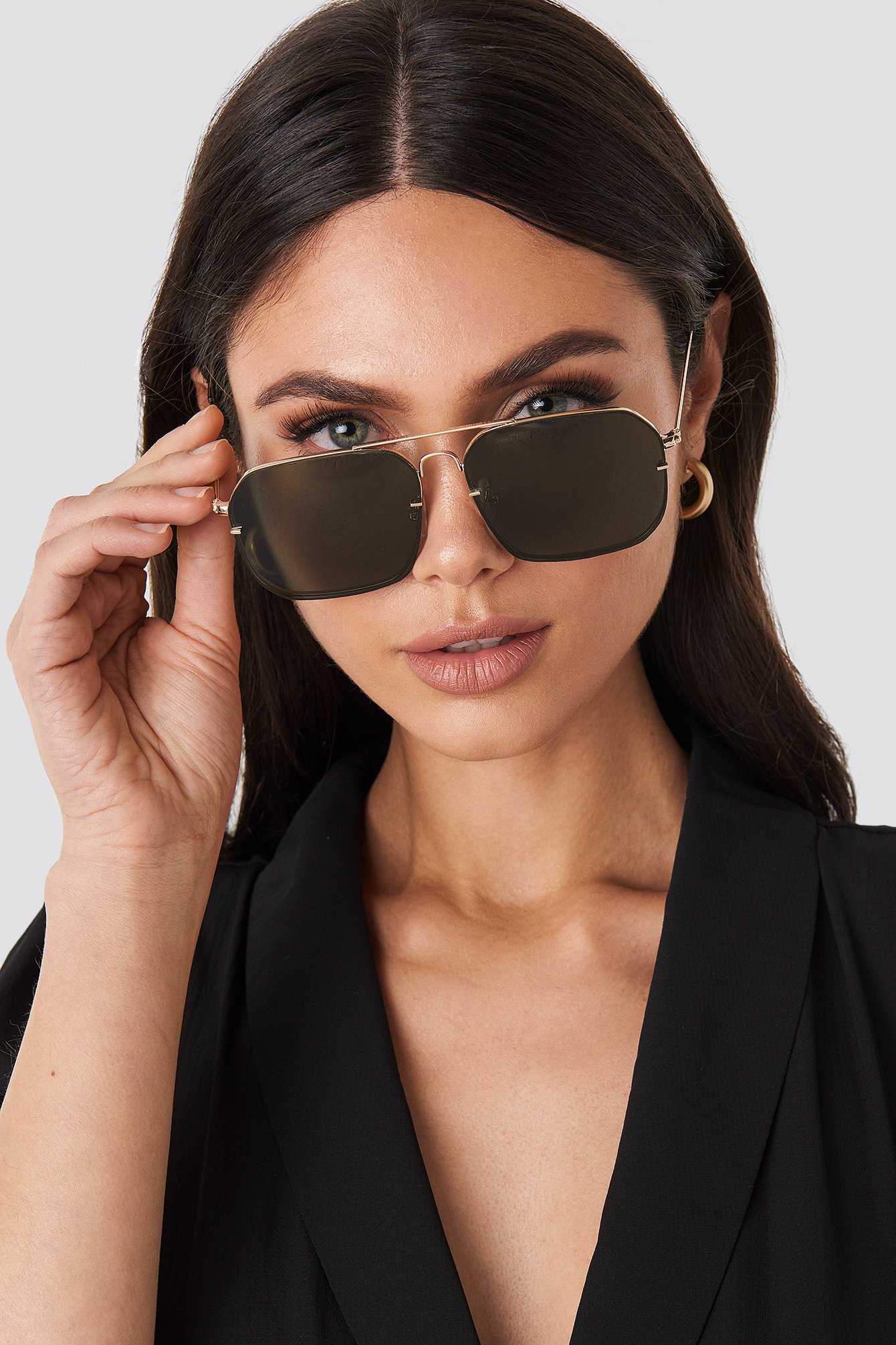 Square wire sale frame sunglasses