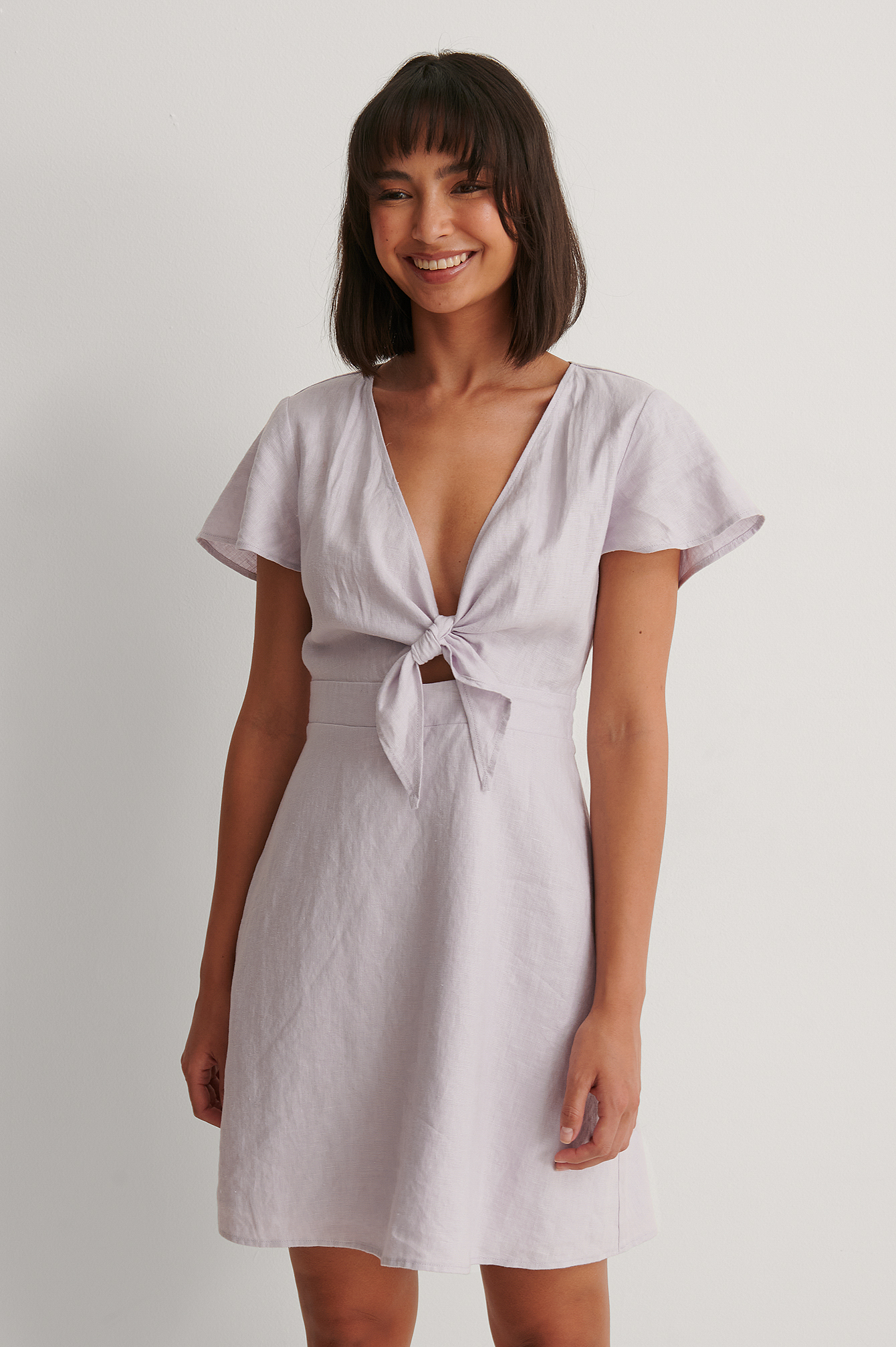 Robe discount chemise nouée