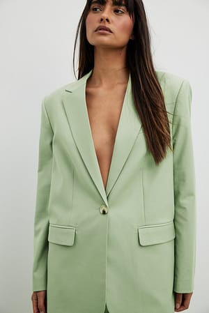 Green Blazer oversize ajustado
