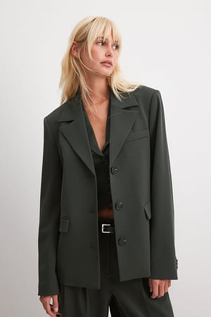 na-kd - NA-KD Regular Linen Blazer 34 on Designer Wardrobe