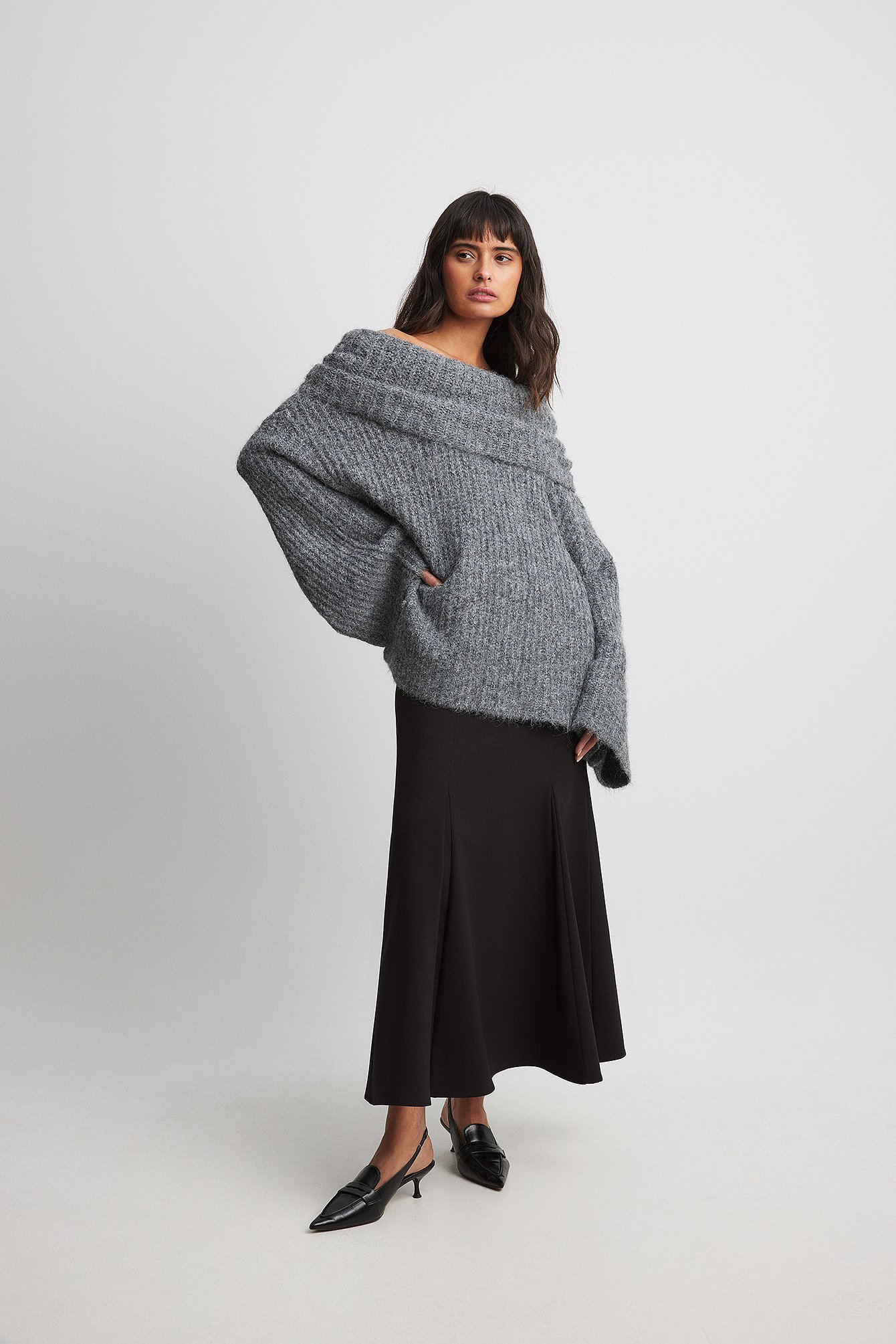 Off shoulder hotsell oversized sweater