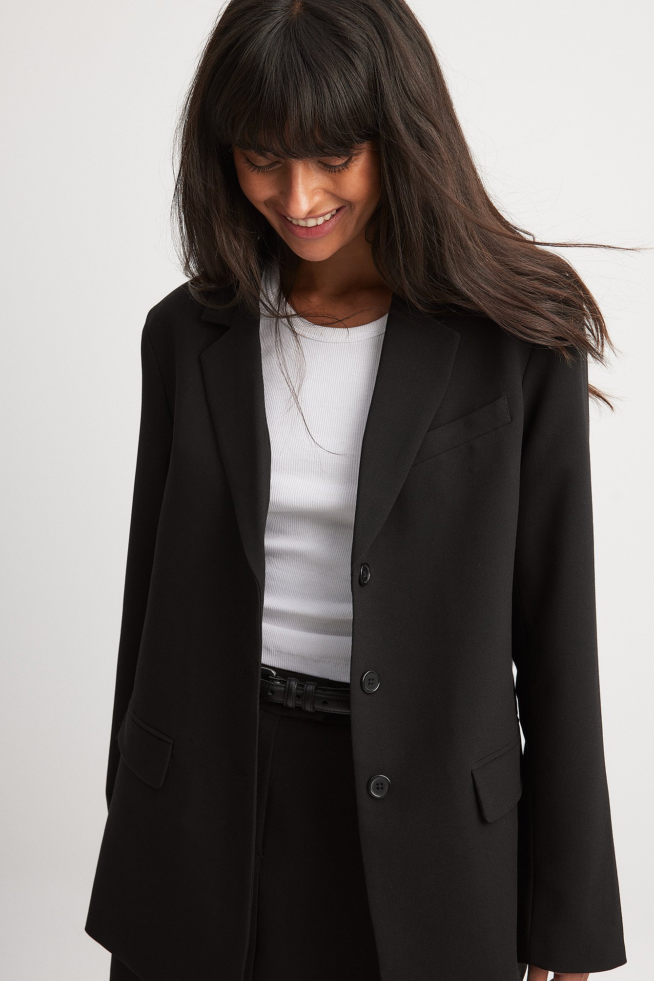 Ladies black casual on sale blazer