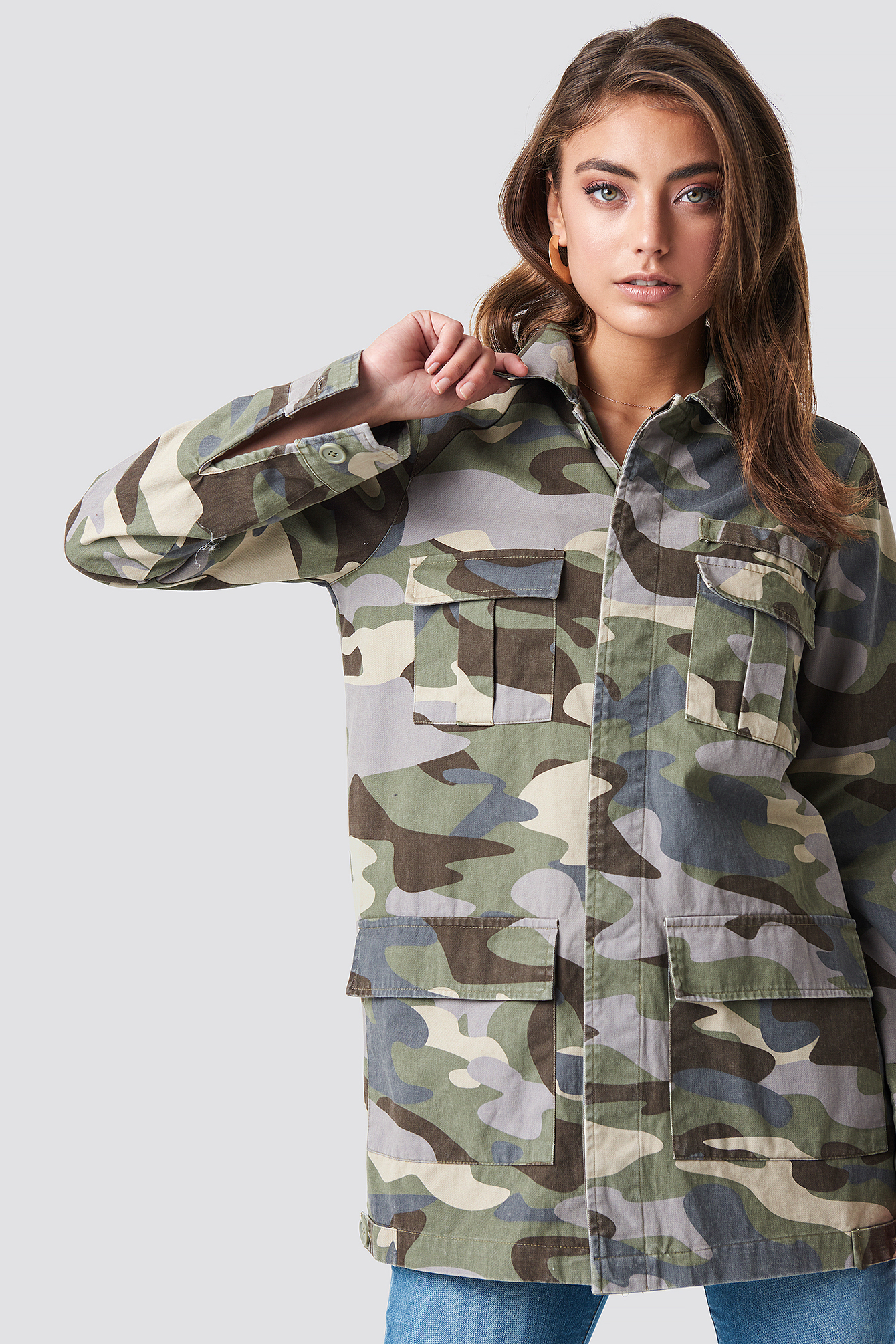 Long on sale camo jackets