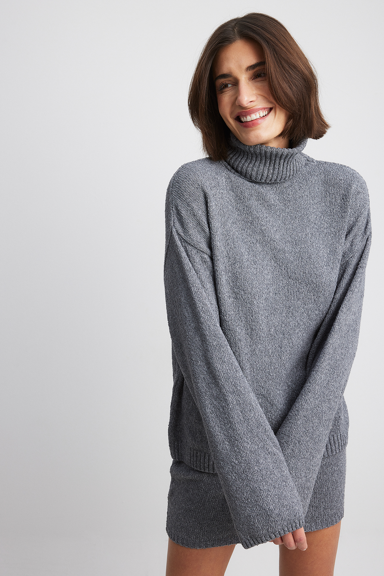 Grey 2024 turtleneck womens