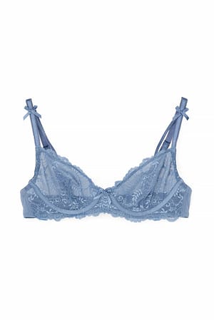 Blue Qute Bow Detail Bra