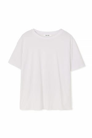 White Luźny T-shirt