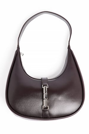 Brown Rounded Magnet Closure Bag