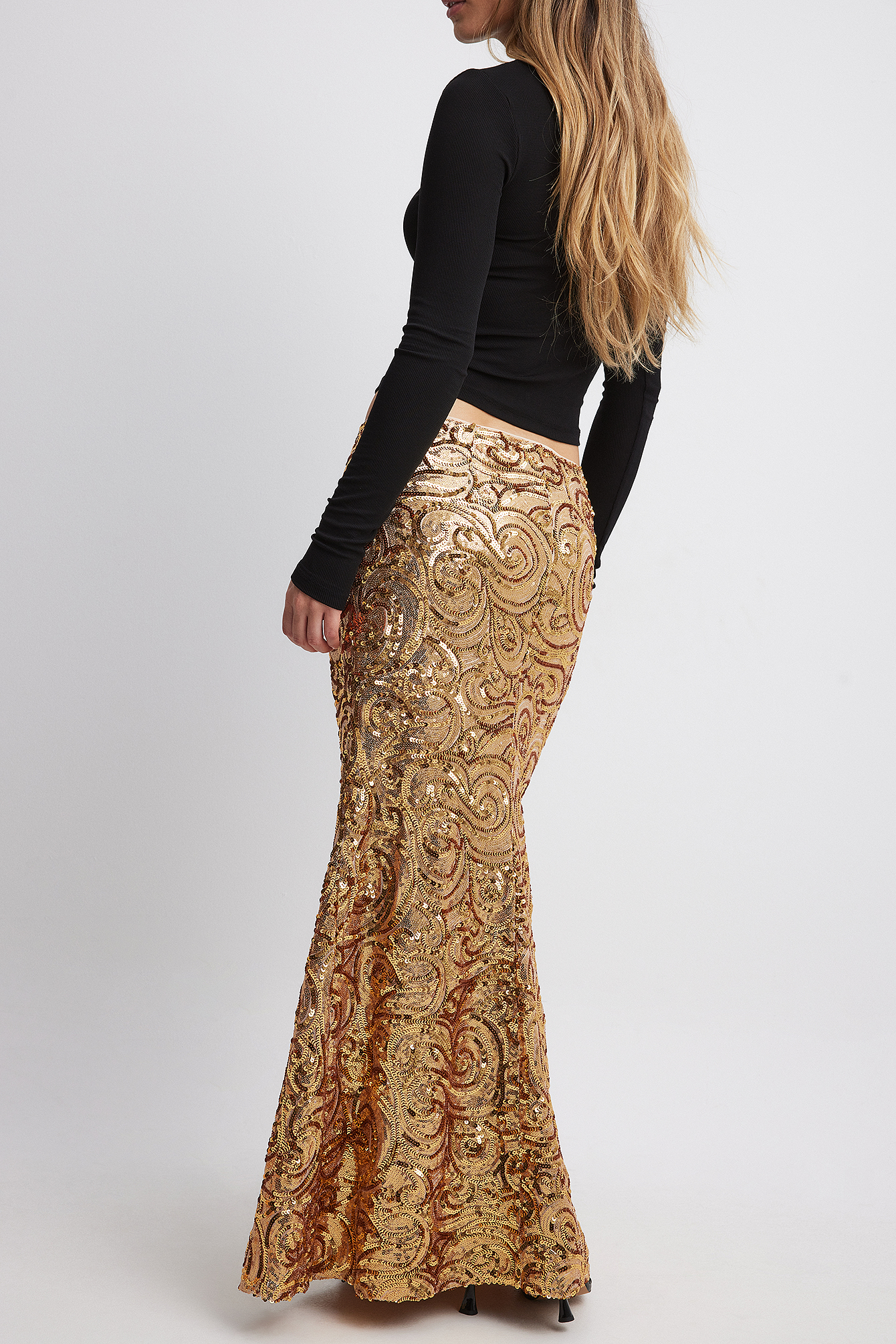 Sequin maxi outlet skirt 80