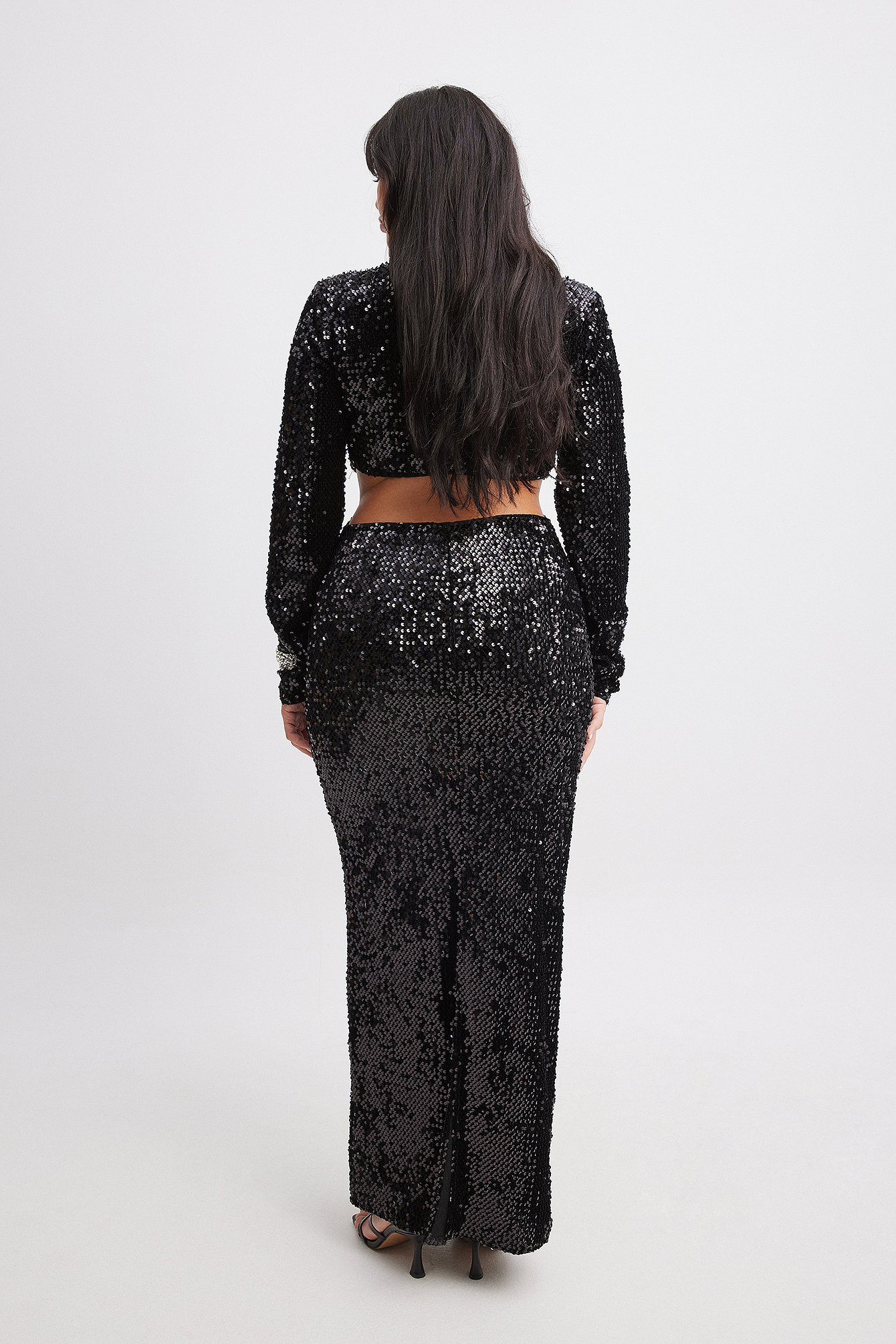 Sequin maxi 2024 skirt video