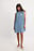 Mouwloze plissé mini-jurk