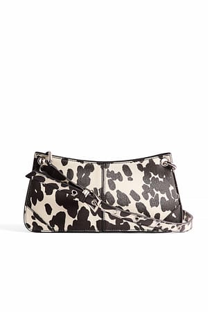 Cow Print Slim Shoulder Bag