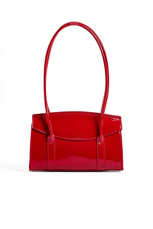 Cherry Red Schultertasche mit schmalen Trägern