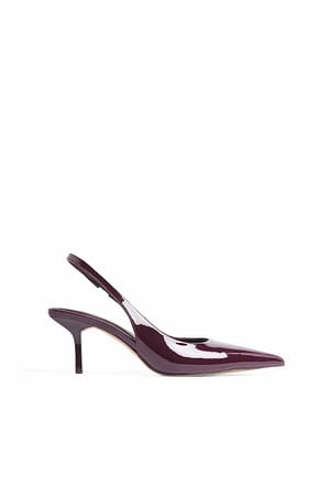 Burgundy Slingback-Pumps