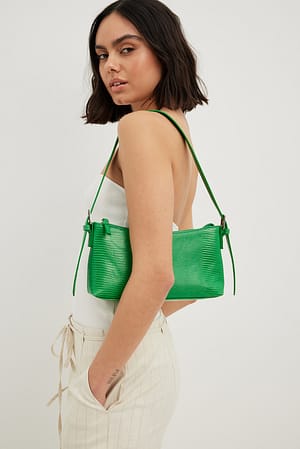 Leather Bag , Leather Handbag , Handbag, Green Leather Shoulder Bag , Bag  With Strap , Handbag With Snap,kaa Berlin, smaragd 