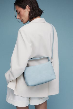 Pale Blue Soft Buckle Detail Bag