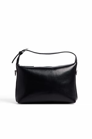 Black Soft Buckle Detail Bag