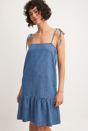 Mid Blue Soft Denim Dress