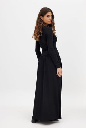 Black Sukienka maxi Soft Line