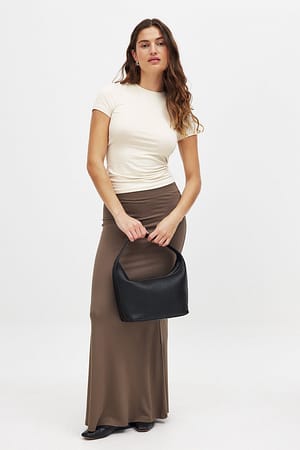 Brown Spódnica maxi Soft Line