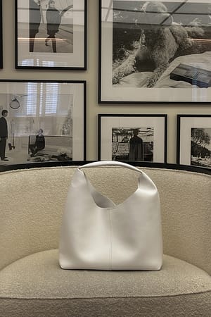 Offwhite Soft Triangular Tote Bag