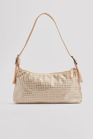 Vintage Christian Dior nude beige leather purse, shoulder bag with