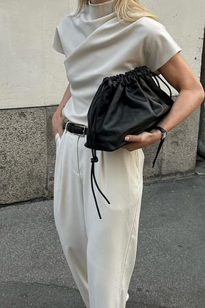 Offwhite Draped Top
