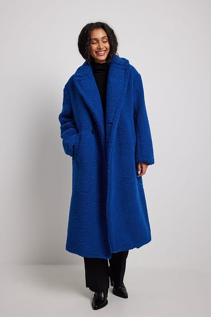 Teddy Coat Blue | NA-KD