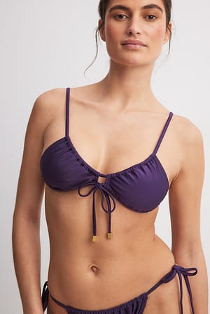 Purple Haut de bikini à lanières