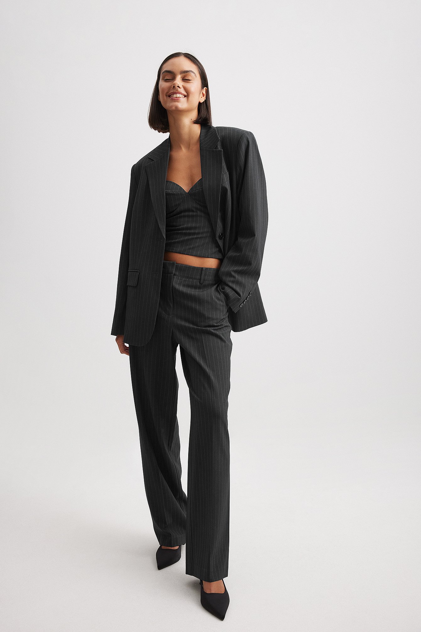 Low rise suiting trousers :: LICHI - Online fashion store