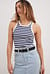 Striped Ribbed Tank