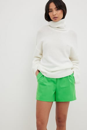 Green Skräddarsydda shorts