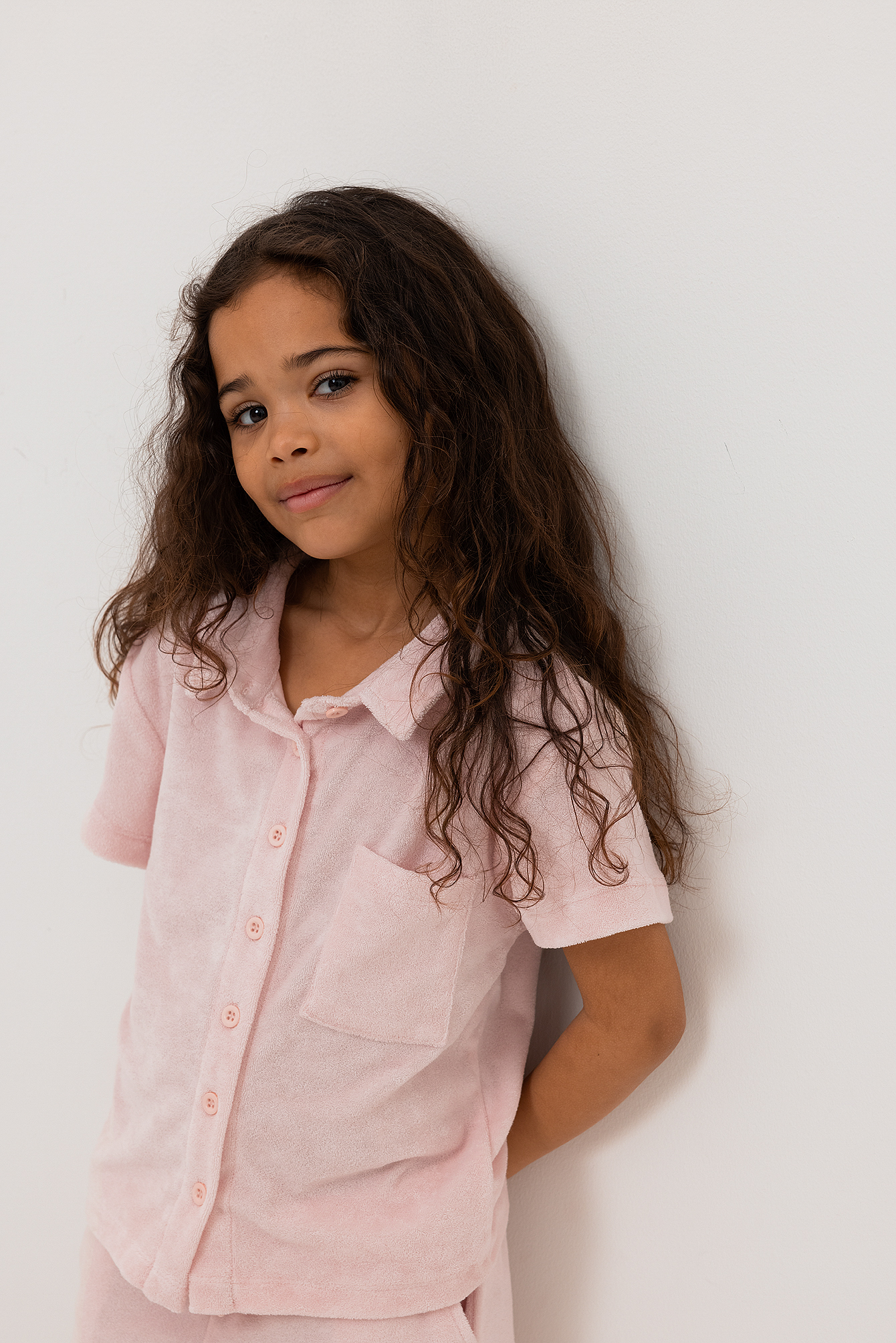 Terry Cloth Mini Shirt Pink | NA-KD