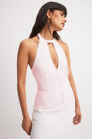 Pink Neckholder-Top