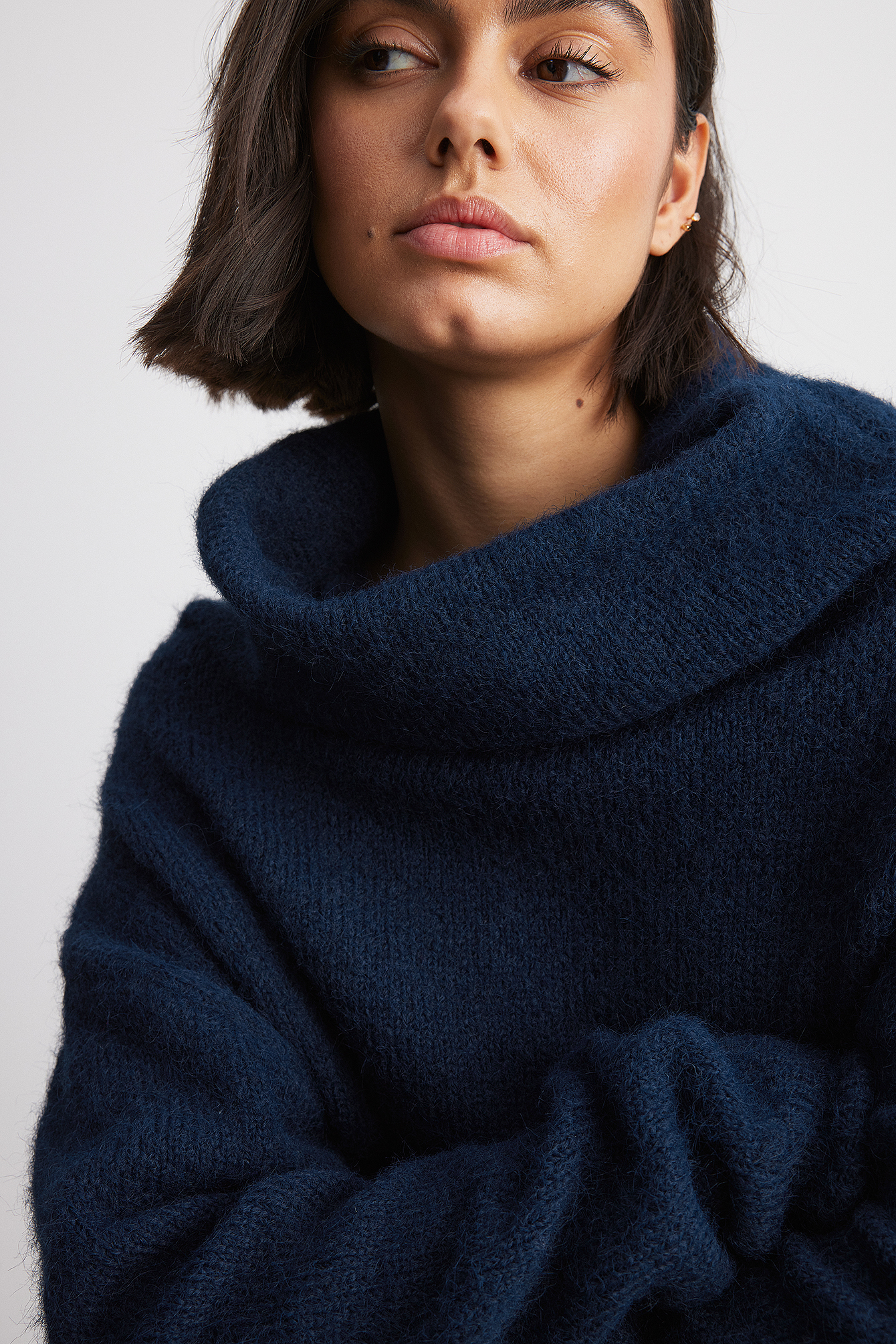 Turtleneck clearance sweater blue