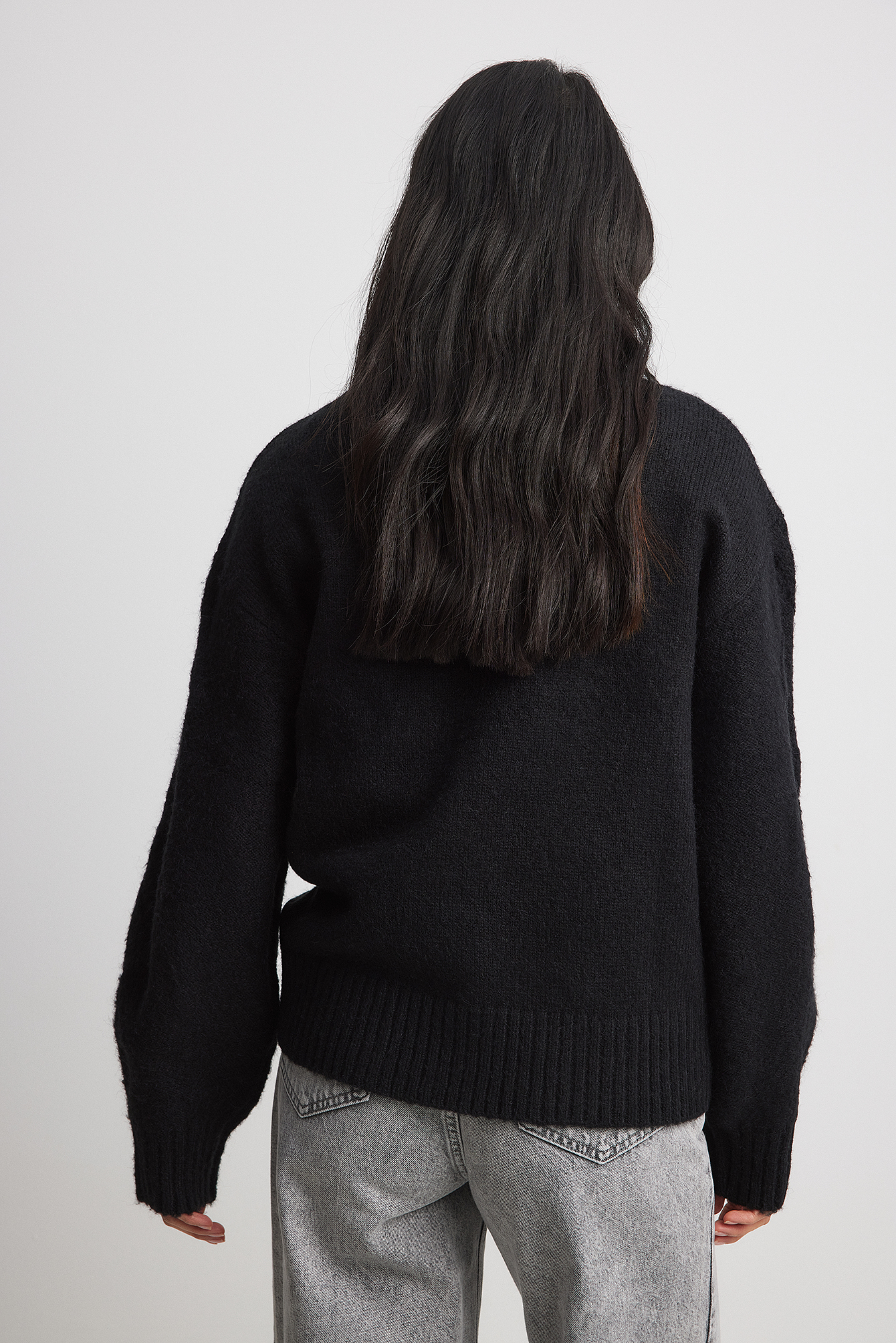 Turtleneck Knitted Cable Sweater