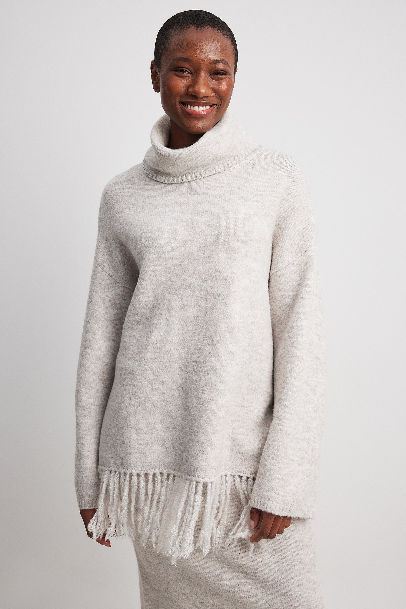 Gray and white clearance sweater