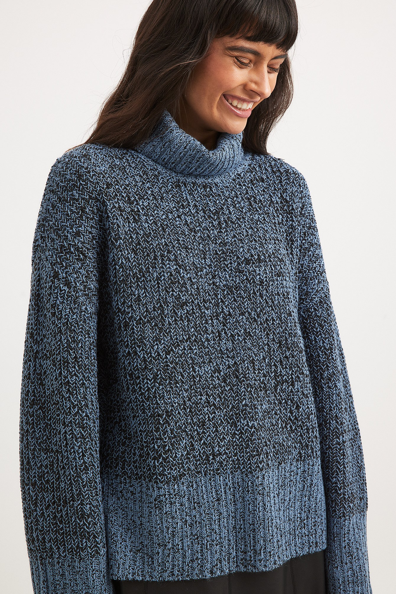 Sky blue sale turtleneck sweater