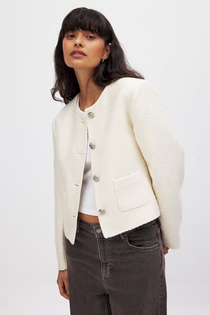 Cream Tweed Jacket